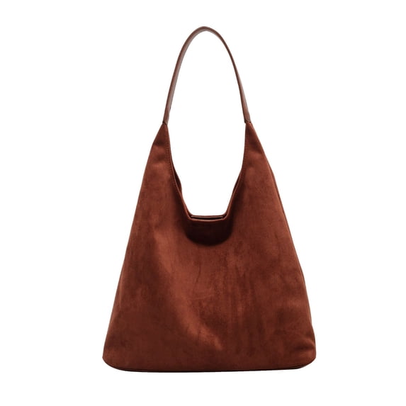 Women Suede Shoulder Bag Fall Winter Fashion Crossbody Purse Handbag Tote