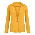 thumbnail image 1 of Women Suit Coat Lapel Long Sleeve Slim Fit Single Button Suit Jacket Solid Color Versatile Basic Jacket Business Tops Daily Wear, 1 of 8