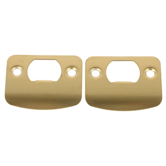 Hemobllo 2Pcs Front Door Reinforcement Plate Stainless Steel Golden for Easy Installation