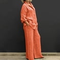 thumbnail image 1 of Women Summer 2 Piece Outfits Long Sleeve Top Wide Leg Pants Jumpsuits Matching Beach Sets Sleepwear for Women Shorts Set Two Piece Pajama Set Pajama Top Women Lady Pajamas Set Womens Sleepwear, 1 of 4