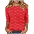thumbnail image 1 of Women Summer 2025 Elegant Patchwork Short Sleeve Round Neck Loose Fit Casual Dress for Beach Vacations and Daily Wear, 1 of 5