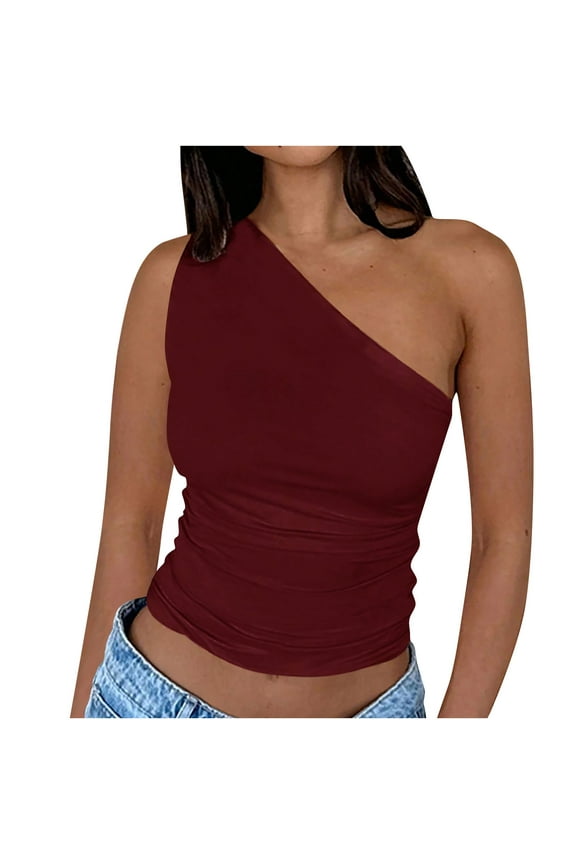 Women Summer 2025 Solid Color Knitted Elastic Camisole Backless Round Neck Sleeveless Tank Top for Layering and Casual Outfits