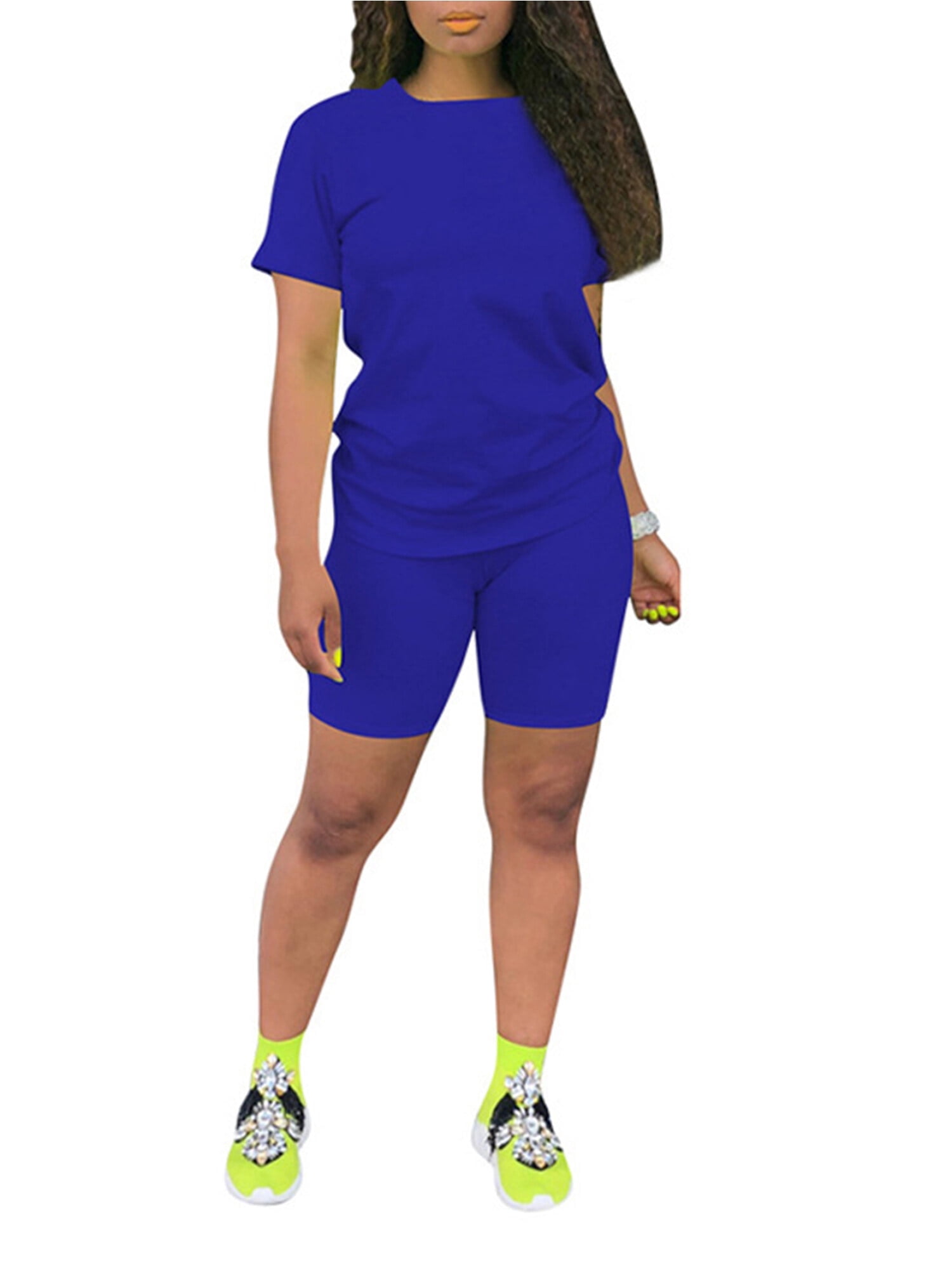 Mansy Women's Sweatsuit 2-Piece Set – Crewneck Sweatshirt & High-Waisted Skort