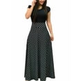 thumbnail image 1 of Sexy Dance Women Summer Autumn FloralPrint Boho Skirt Dress Short Sleeve Party Bodycon Long Maxi Dress Beach Sundress, 1 of 9