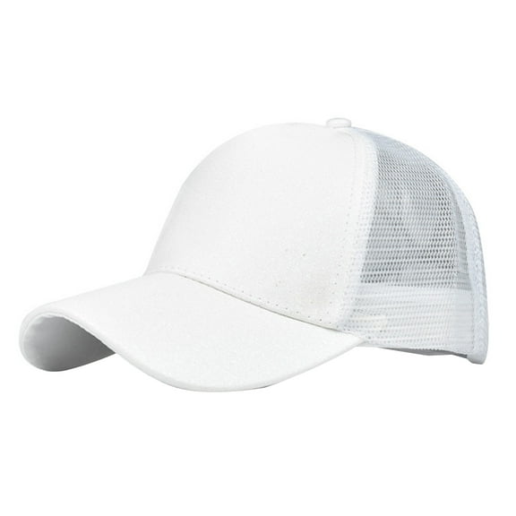 Women Summer Baseball Cap Anti UV Mesh Ponytail Hat Adjustable Outdoor Sports