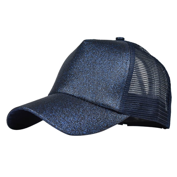 Women Summer Baseball Cap Anti UV Mesh Ponytail Hat Adjustable Outdoor Sports