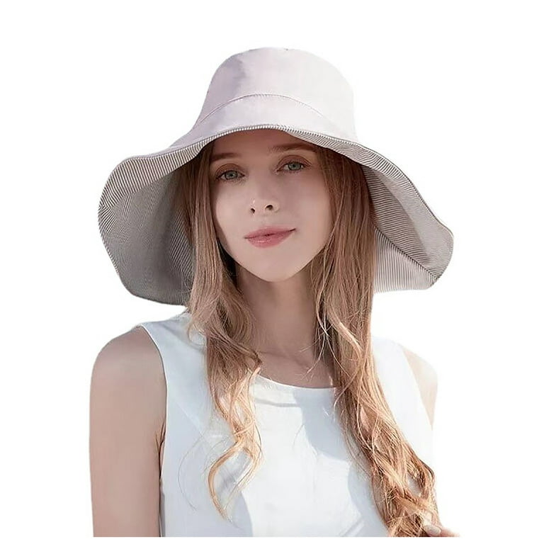 Women Summer Big Sun Hat Sun Protection Foldable Sun Beach Hat