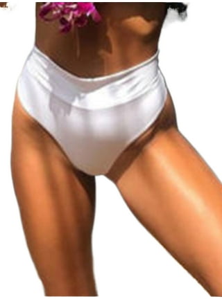 Sexy Womens Bikini Thong Bottom Brazilian V Cheeky Ruched Semi Swimwear  Beach 