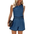 thumbnail image 1 of Women Summer Casual 2 Pieces Set Sleeveless Tank Tops & Shorts Suit, 1 of 5