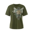 thumbnail image 1 of Women Summer Casual Gothic Tops Short Sleeve T-Shirt Vintage Graphic Loose Tees Aesthetic Clothes, 1 of 7