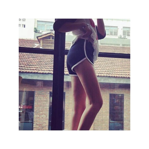 Women Summer Casual Shorts Workout Waistband Skinny Yoga Beach Elasticized Shorts