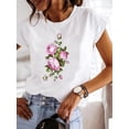 thumbnail image 1 of Women Summer Clothes Graphic T-shirt Fashion Short Sleeve Print Love Style 90s Trend Cute T Shirt Clothing Tee Female Top, 1 of 7
