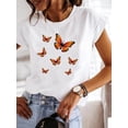 thumbnail image 1 of Women Summer Clothes Graphic T-shirt Fashion Short Sleeve Print Love Style 90s Trend Cute T Shirt Clothing Tee Female Top, 1 of 7