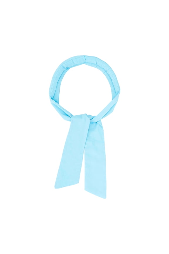 Women Summer Cooling Tie Headband Heat Relief Cold Neck Wrap for Outdoor Sports Yardwork Hot Weather Activities Sky Blue Free Size