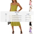 thumbnail image 1 of Women Summer Dresses Pleated Maxi Dresss Sleeveless Spaghetti Strap V Neck Beach Vacation Long Flowy Sundress Pink, 1 of 7
