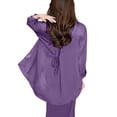 thumbnail image 1 of Women Summer Fashion Chiffon Shirt Casual Long Sleeve Blouse Lightweight Comfortable Tunic Top for Daily Wear, 1 of 2