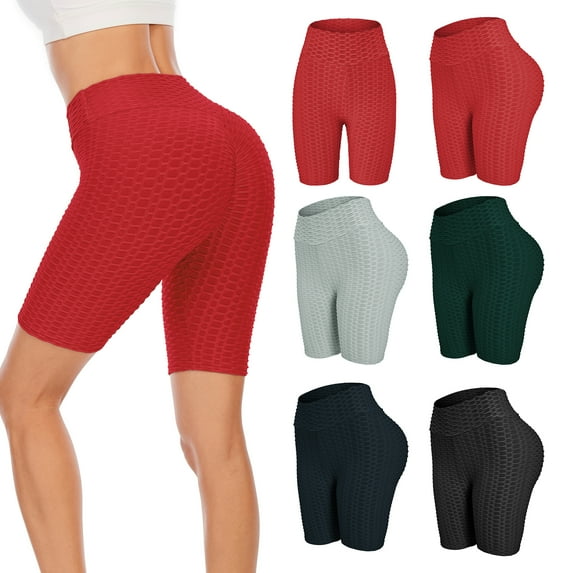 Women Summer Five-point Leggings Wear Shorts Pants Tight High Waist Yoga Pants for Hip-hop Dance Yoga Rope Skipping Fishing Shuttlecock Kicking