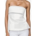 thumbnail image 1 of Women Summer Going Out Tube Tops Backless Off Shoulder Side Split Sexy Bustier Tops, 1 of 5