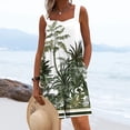 thumbnail image 1 of Women Summer Jumpsuit​ Fashion Relaxed Fit Printed Sleeveless Shorts, Button Front with Pockets for a Fun, Playful Style Green L, 1 of 5