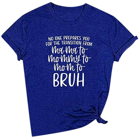 Women Summer Letter Print Fun O Neck Cute T-Shirts Blouse Tops