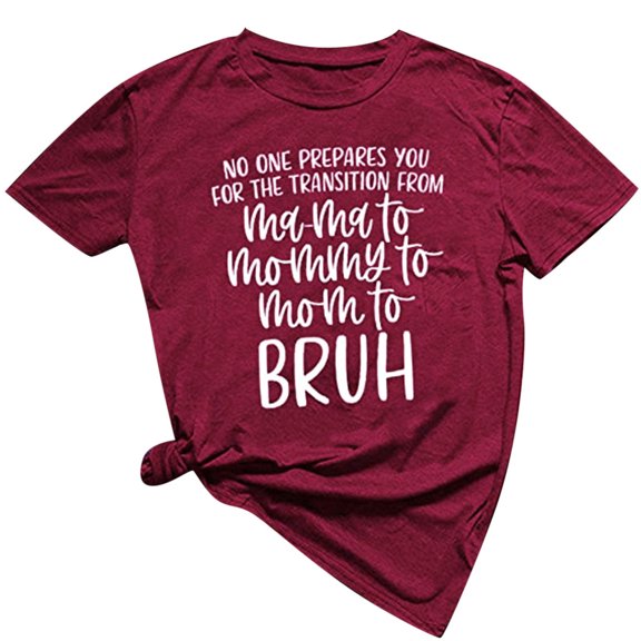 Women Summer Letter Print Fun O Neck Cute T-Shirts Blouse Tops