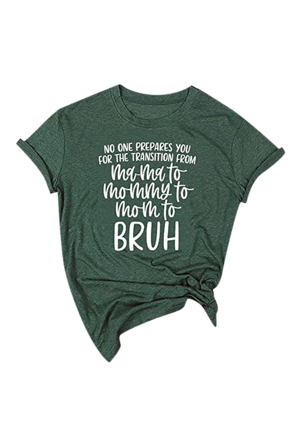 Women Summer Letter Print Fun O Neck Cute T-Shirts Blouse Tops