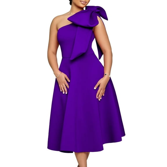 Women Summer Maxi Dress One Shoulder Dresses Casual A Line Flowy Long Sundress