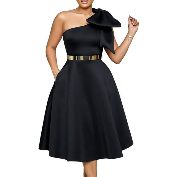 Women Summer Maxi Dress One Shoulder Dresses Casual A Line Flowy Long Sundress