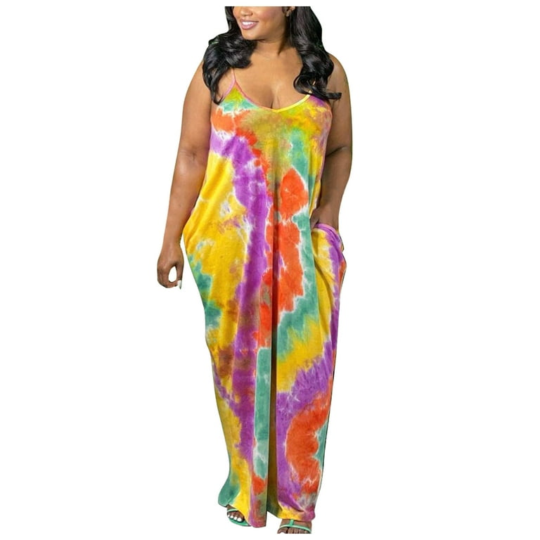 YOURS Plus Size Black Tie Dye Dress