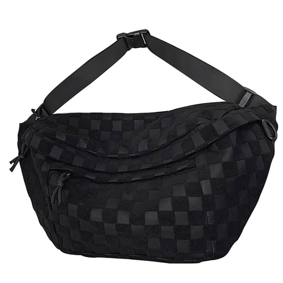 Women Summer Plaid Pattern Belt Bag, Fashion Canvas Zipper Fanny Pack, Large Capacity Hands Free Carry, Lightweight Comfort Adjustable Strap, Casual Daily Commute Travel Shopping Bag
