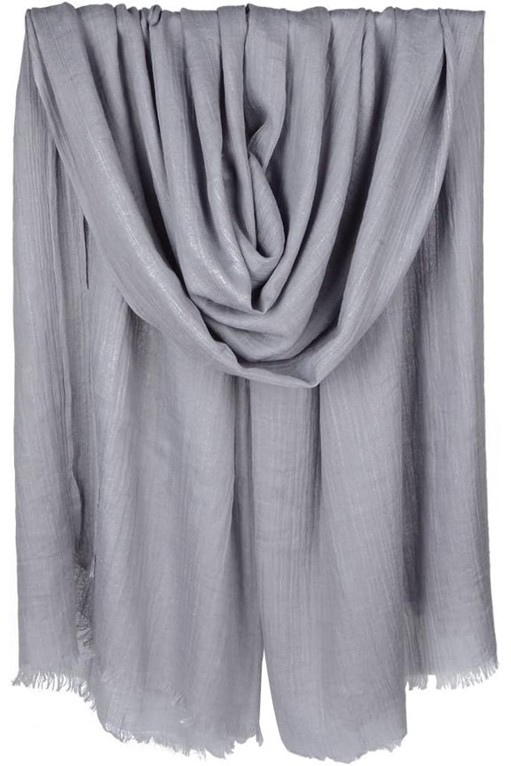 Women Summer Scarfs Large Long Lightweight Linen Beach Gauze Shawl Wrap 75"x43"