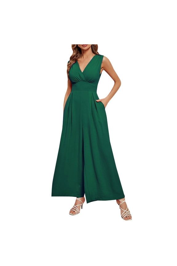 Women Summer Sexy Sleeveless Fashion Waist Skimming Jumpsuit Stylish Comfortable Casual Outfit Romper