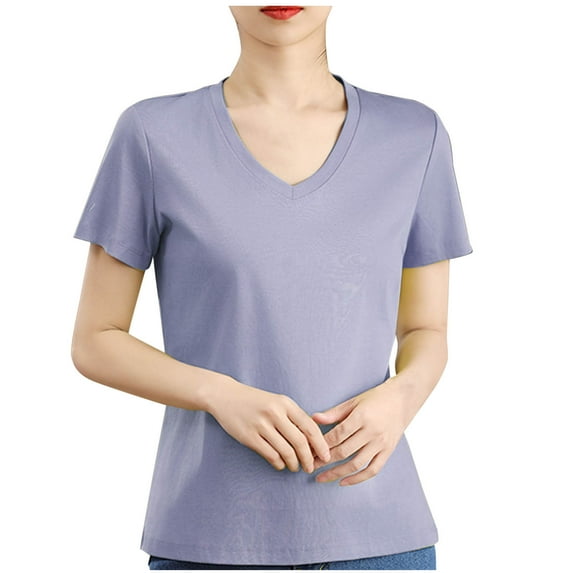 Women Shirts Womens V Neck Shirt Tops for Women Short Sleeve Womens Clothing