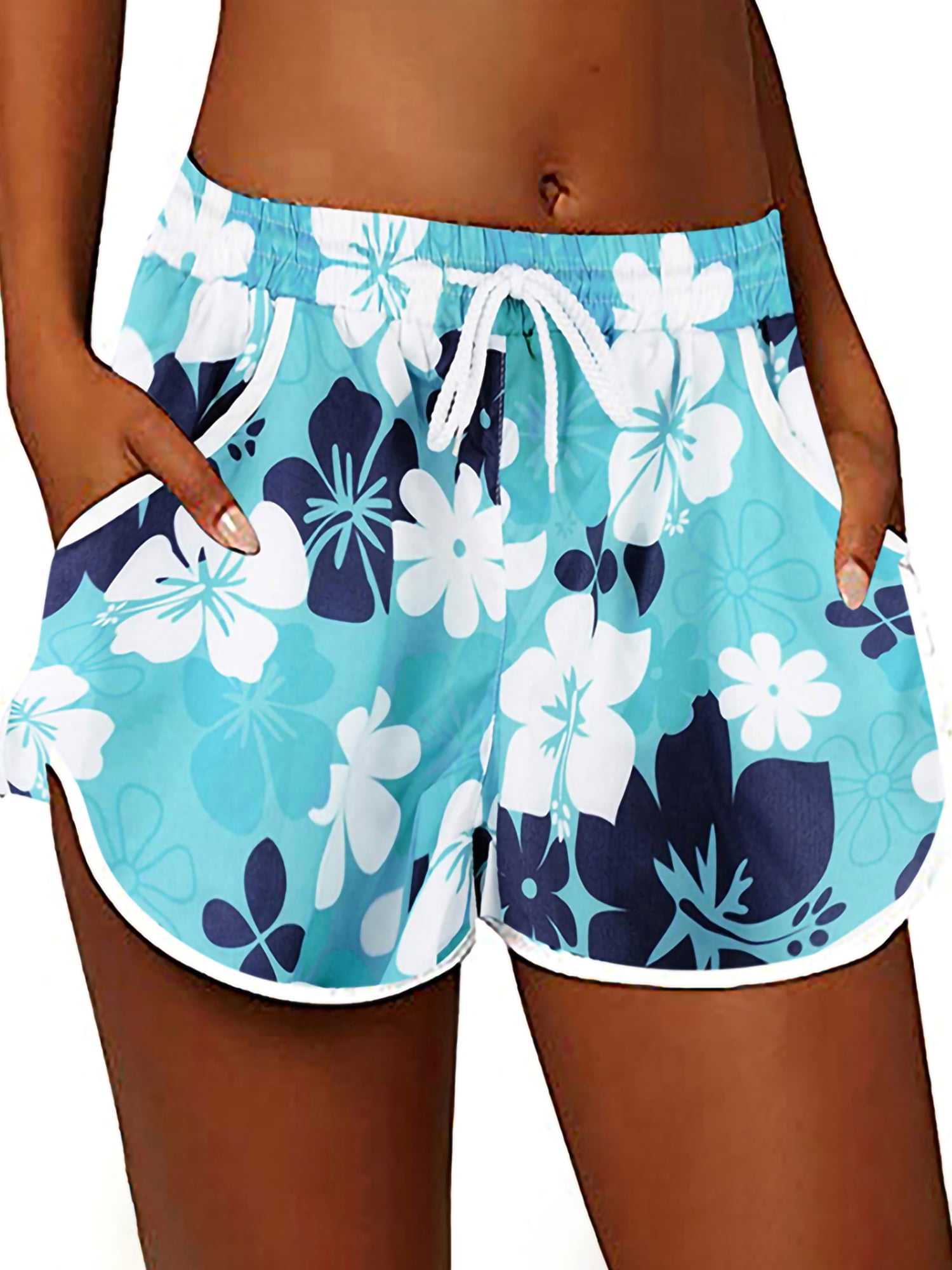 Hawaiian shorts womens hotsell