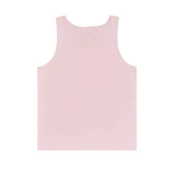 Women Summer Sleeveless Solid Round Neck Tank Top 2025 Casual Loose Fit Long Blouse for Beach Vacation and Daily Wear