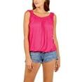 thumbnail image 1 of Women Summer Sleeveless Tank Tops Loose Frill Crew Neck Tunic T Shirt Elastic Waist Summer Tee Shirts, 1 of 3