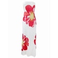thumbnail image 1 of Women Summer Strapless Maxi Dress Bodycon Floral Long Wedding Guest Dress Formal Tube Mesh Cocktail Dresses L, 1 of 8