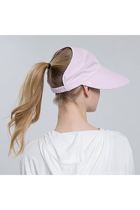 Women Summer Sun Hat Outdoor Riding Solid Color Sun Hat Wind Hat for Men Hat Sombrero Hat Hat Cover Face Fedora for Women Portable Visor Padres Visor Local Beach Visor Run Hat Retirement Visor Camping