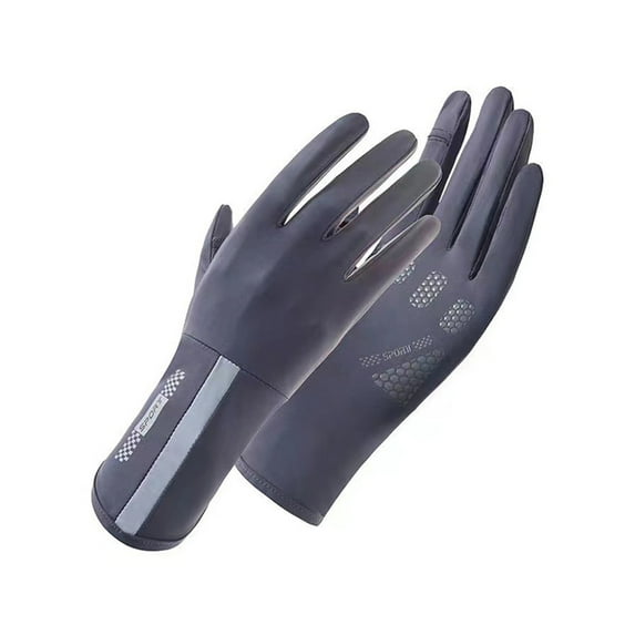 Women Summer Sun Protection Cycling Gloves Touchscreen Full Finger Driving Gloves for Commuting Travel Outdoor Activities
