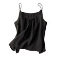 thumbnail image 1 of Women Summer Suspenders Vest Linen Solid Color Breathable Literary Retro Outdoor Wear, 1 of 3
