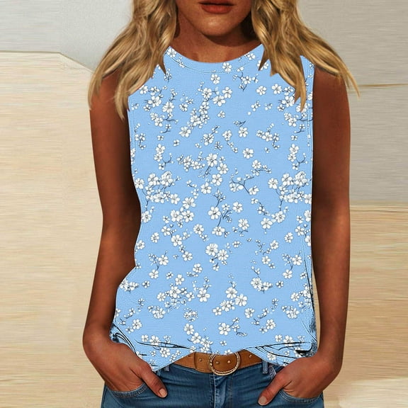 Women Summer Tops Sleeveless Tops for Women Summer Women Summer Blouses Dressy Casual Plus Size Graphic T Shirts Plus Size Shirts