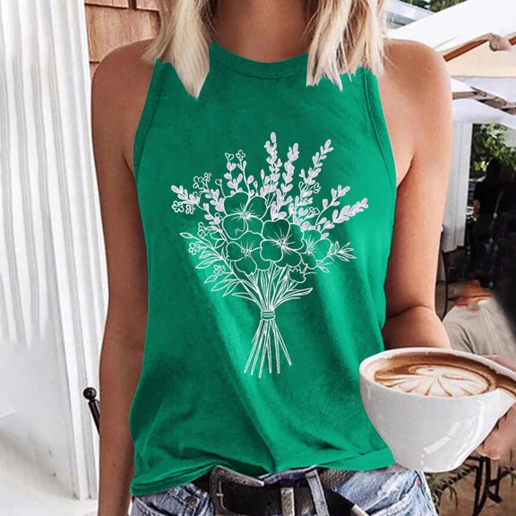 Women Summer Tops Womens Sleeveless Tops Summer Tops with Sleeves for Woman Boho Oversized Graphic T Shirts for Women Plus Size Shirts