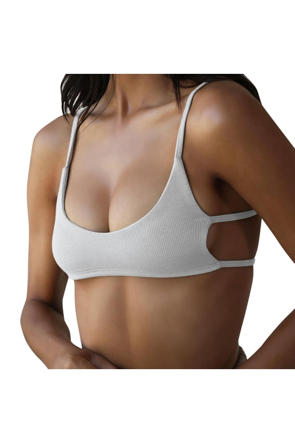 Women Summer Tops Europe And The United States Women's Street Shot Sports Short Chest Wipe Suspender Top Bra Top Shirts Camisole for Women plus Size 2x Crop Workout Crop Shirt Workout Tops Grey M