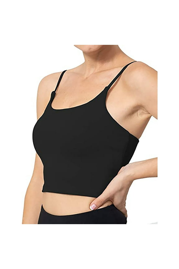 Women Summer Tops Fashion Women Sleeveless Casual Vest Ladies Chest pad movement Short Tank Tops Cute Crop Dance for Teens Boyfriend Crop Small Business Woman Bra Tan Tie Band Deep Black 2XL