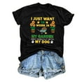 thumbnail image 1 of Women Summer Tops Gardening Shirt For Women Lover T Shirt Garden Graphic Tees Tops Gardener Blouse Tees Long Sleeves Womens Dressy Short Sleeve Womens round Neck T Shirts Blouses Summer Cool Black 2XL, 1 of 5