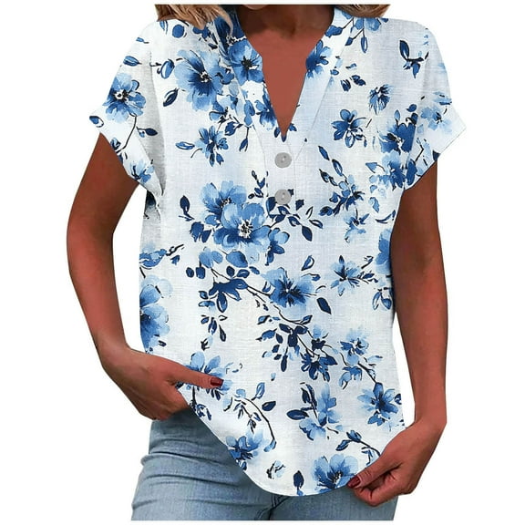 Women Summer Tops Loose Fit Womens T Shirts Loose Fit Try Before You Buy Womens Clothing