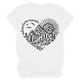 thumbnail image 1 of Women Summer Tops Women Adventure Awaits Outdoor Graphic Tee Shirt Kindness Heart Printed Hike Nature Travel Shirt Workout Tops Womens Short Short Sleeve Girl Long Sleeve T Tunic for White 2XL, 1 of 4