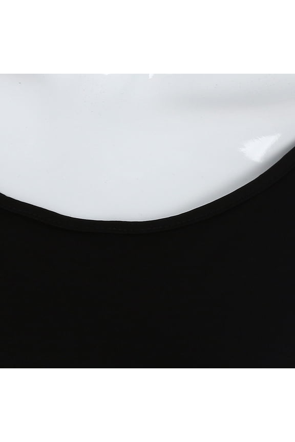 Women Summer Tops Women O-Neck Lace Shoulder Straps Back Hollow Out Vest Blouse T-Shirt Tops Bra Top Shirts Supportive Tube Top Clear Zip up Crop Shirts for Bra Cute Camisole for Black 2XL