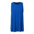 thumbnail image 1 of Women Summer Tops Women Solid Sleeveless Sports Top Running Fitness Yoga Vest Elastic Loose Sports Vest Silk Work Blouses Dressy Summer Tops V Neck Tunics for Cute Shirt Graphic Shirts Blue L, 1 of 8