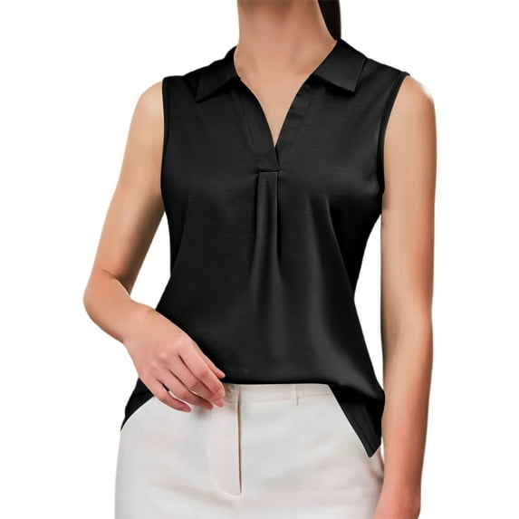 Women Summer Tops Women's Solid Color Sleeveless T Shirt Casual Loose Vest Top Camisole for Women Bra Button down Tops for V Neck Trim Top Stretchy Crop T Shirts Loose R1 plus M 1 Stocking Black 2XL